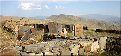 Khatchkars dans l'ancien cimetière