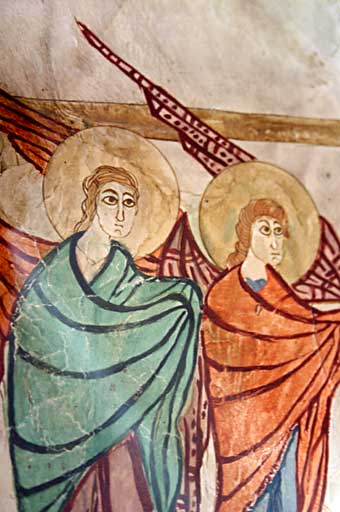 Matenadaran, évangile de 1038, anges au baptême du Christ