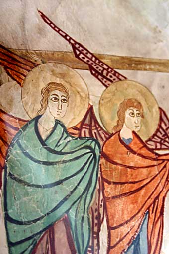 Matenadaran, évangile de 1038, anges au baptême du Christ Matenadaran, évangile de 1038, anges au baptême du Christ