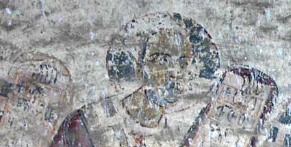 Eglise de Kirants, détail d'une fresque Eglise de Kirants, détail d'une fresque