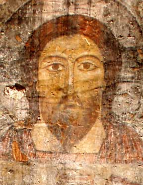Kobayr, le Christ dans l'abside Kobayr, le Christ dans l'abside