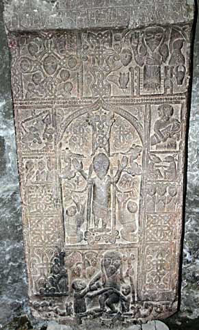 Khatchkar historié à Sevan