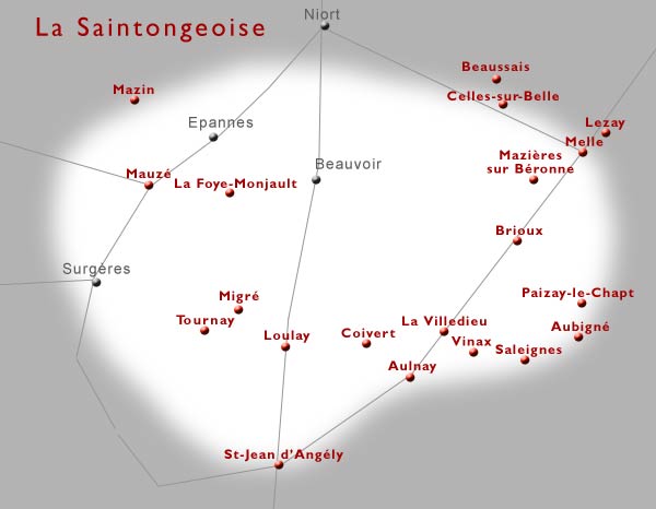 La diffusion de la saintongeoise