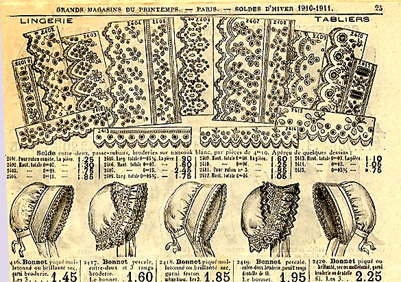 Bonnets et dentelles