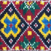 Ikat double, patola, soie