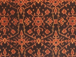 Détail d'un tissu d'épaule, ikat chaîne, coton