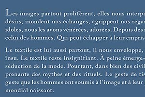 Le Textile et l