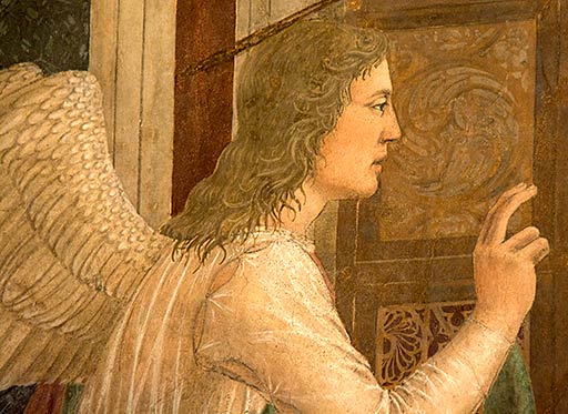 Arezzo Piero della Francesca Annonciation Ange
