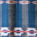 Détail d'un flammé, ikat trame