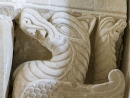 Le dragon à deux têtes combattu par le chevalier, console côté nord de la nef