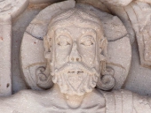 Beaulieu sur Dordogne (19), visage du Christ