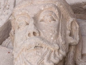 Beaulieu sur Dordogne (19), visage du Christ