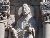 Poitiers (86), Notre-Dame la Grande, saint Pierre sur la façade