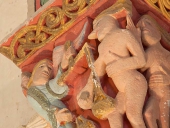 Arces sur Gironde (17), chapiteau du choeur côté nord